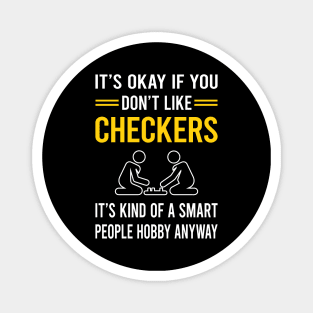 Smart People Hobby Checkers Magnet